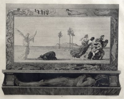 Smrt jako spasitel (Der Tod als Heiland) ilustrace z části 1, opus XI knihy "O smrti od Max Klinger