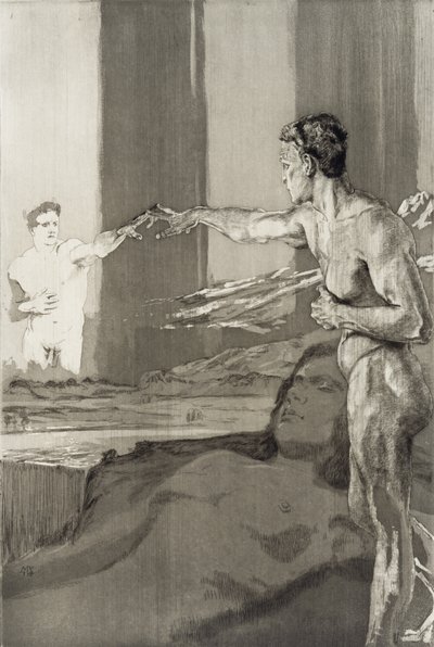 Der Philosophe (Filozof), číslo 3 od Max Klinger