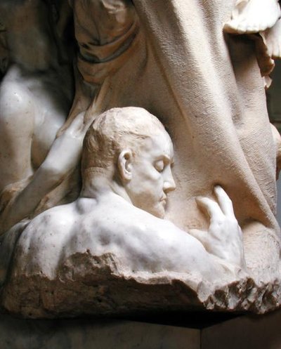 Detail věnování Brahmsovi (mramor) (viz také 155042-48) od Max Klinger