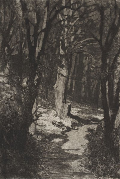 V lese, z Dramat, opus IX od Max Klinger