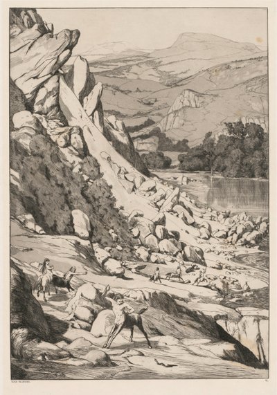 Sesuv půdy Opus IV, 6., 1881. od Max Klinger