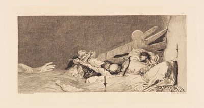 Opus VI, z Parafráze o nalezení rukavice, 1881. od Max Klinger