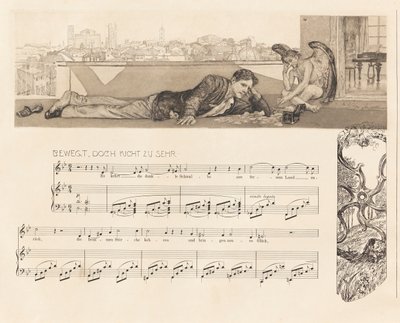 Opus XII, Brahmsova fantazie, 1894. od Max Klinger