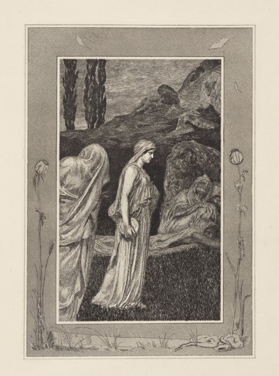 Psyché v Tartaru (Amor a Psyché, opus V, tabule 39) od Max Klinger