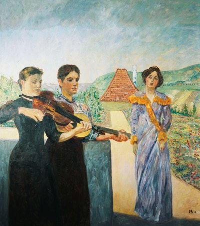 Tři ženy na vinici; Tři ženy na vinici, 1912 od Max Klinger