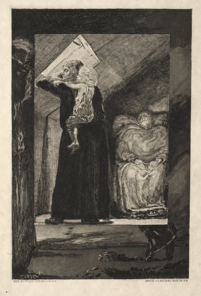 Vom Tode I, (Opus II, 1889) No. 9 od Max Klinger