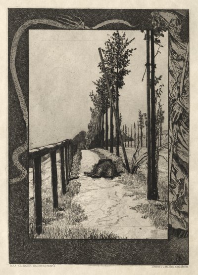 Vom Tode I, Opus II, 1889 č. 4. od Max Klinger