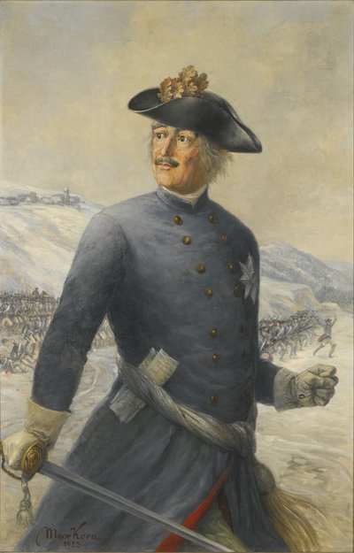 Leopold I., princ z Anhalt-Dessau 1676-1747, polní maršál v pruské armádě od Max Korn