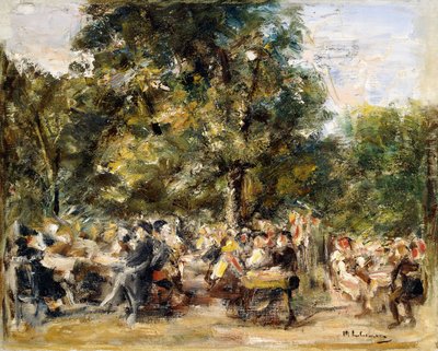 Zahradní restaurace na řece Havel; Gartenlokal an der Havel, 1933 od Max Liebermann