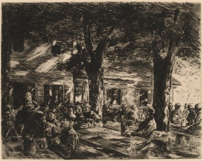 Tavern Garden v Rosenheimu od Max Liebermann