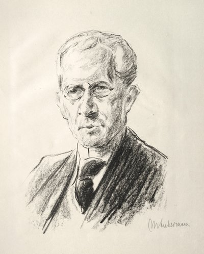 Arno Holz Mappe: Portrét Arno Holz, 1923. od Max Liebermann