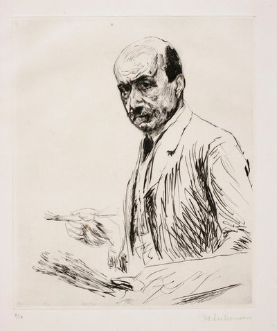 Autoportrét s paletou od Max Liebermann