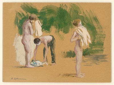 Badende Knaben od Max Liebermann