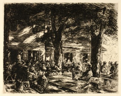 Pivní zahrádka v Rosenheimu od Max Liebermann