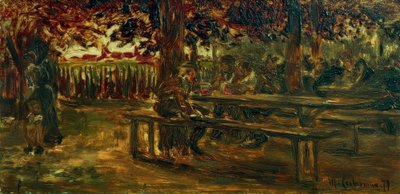 Pivní zahrádka v Etzenhausenu od Max Liebermann