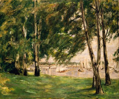 Pohled na Wannsee s plachetnicemi od Max Liebermann