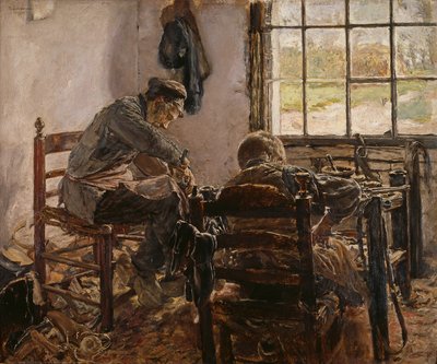 Ševcovská dílna od Max Liebermann