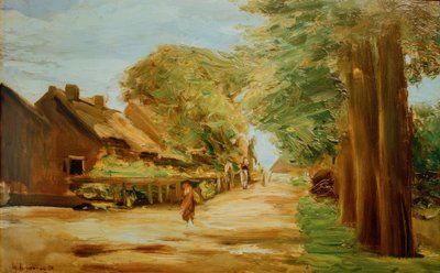 Vesnická ulice v Larenu od Max Liebermann