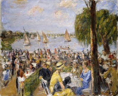 Zahradní kavárna u Wannsee; zahradní kavárna u Wannsee, od Max Liebermann