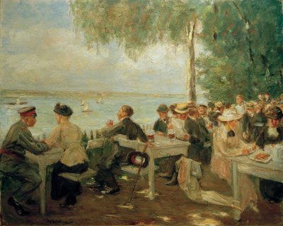 Zahradní restaurace na Havelském - Nikolském od Max Liebermann