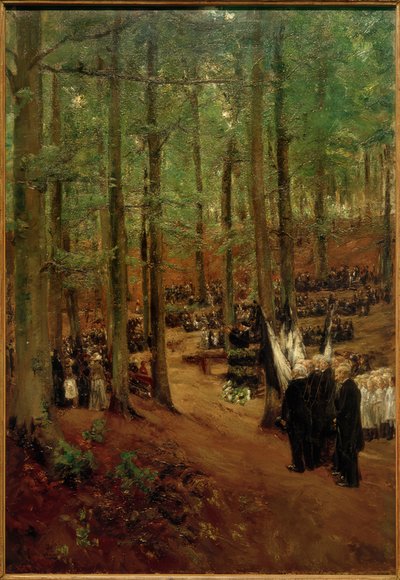 Vzpomínka na císaře Fridricha III. v Kosen - 1. verze od Max Liebermann