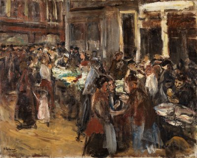 Zeleninový trh v Amsterdamu od Max Liebermann