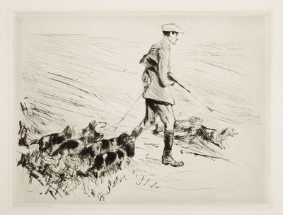 Lovec se psy od Max Liebermann