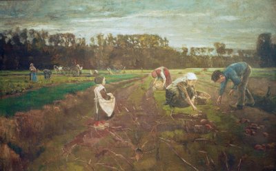 Sklizeň brambor v Barbizonu od Max Liebermann