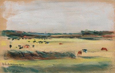 Krajina s pasoucími se kravami. 1908 od Max Liebermann