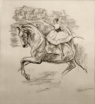 M. Liebermann, cirkusový jezdec od Max Liebermann
