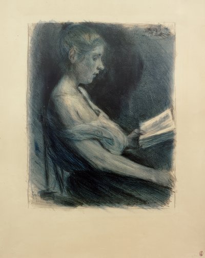 M.Liebermann, dívčí čtení od Max Liebermann