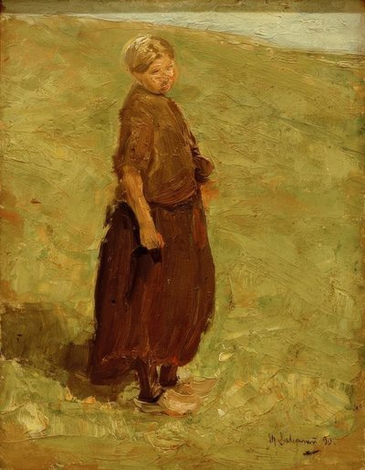 Dívka na duně, stojící vpravo od Max Liebermann