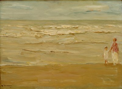 Přímořská krajina - pláž a jezero od Max Liebermann