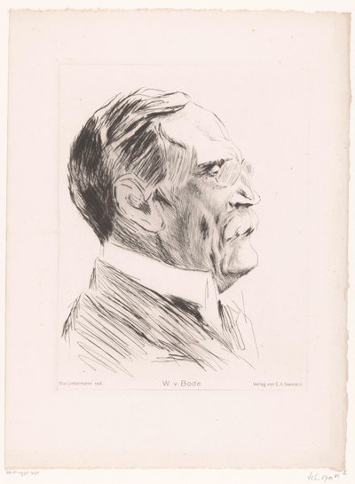 Portrét Wilhelma von Bode W.v.Bode (název na objektu) od Max Liebermann