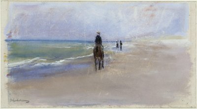 Jezdec na pláži od Max Liebermann