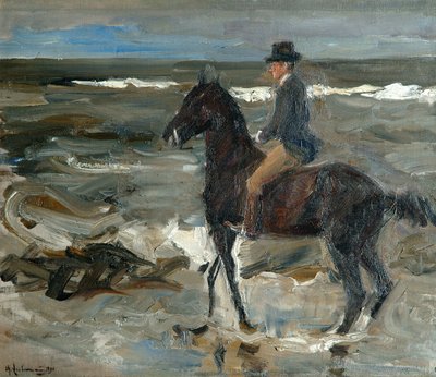 Jezdec na pláži od Max Liebermann
