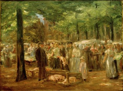 Prasečí trh v Haarlemu od Max Liebermann
