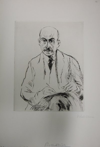 Autoportrét ve věku 70 let od Max Liebermann