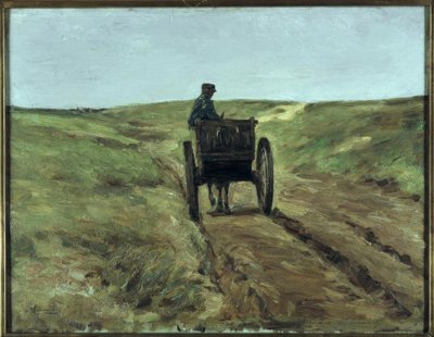 Auto v dunách poblíž Katwijk od Max Liebermann