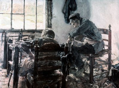 Dílna výrobce obuvi, 1881 od Max Liebermann