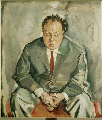 Herec Emil Jannings (malba na plátně) od Max Oppenheimer
