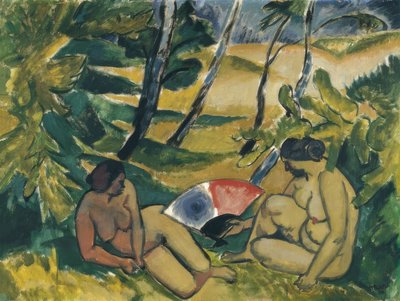 Koupající se, 1912 od Max Pechstein
