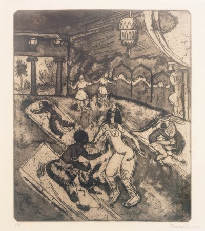 Ruský balet I od Max Pechstein