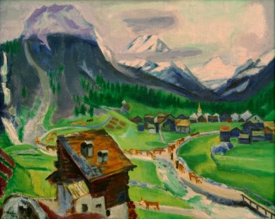 Saas Almagell od Max Pechstein