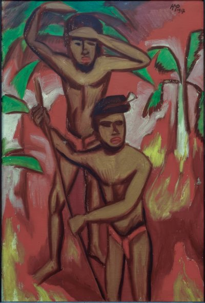 Dva domorodci (Palau) od Max Pechstein