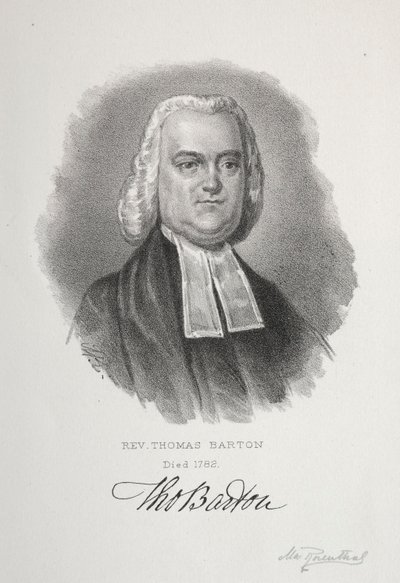 Rev. Thomas Barton. od Max Rosenthal