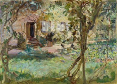 Zahrada s maceškou. 1914 od Max Slevogt