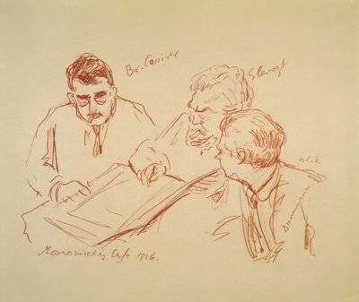 Romanisches Café 1926 od Max Slevogt