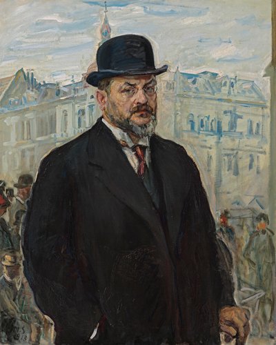 Autoportrét s černým kloboukem od Max Slevogt