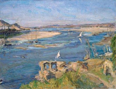 Nil poblíž Asuánu, 1914 od Max Slevogt